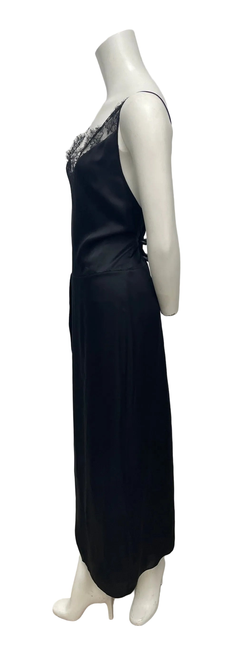 Brand New Iro Black Silk Slip Dress Size 36