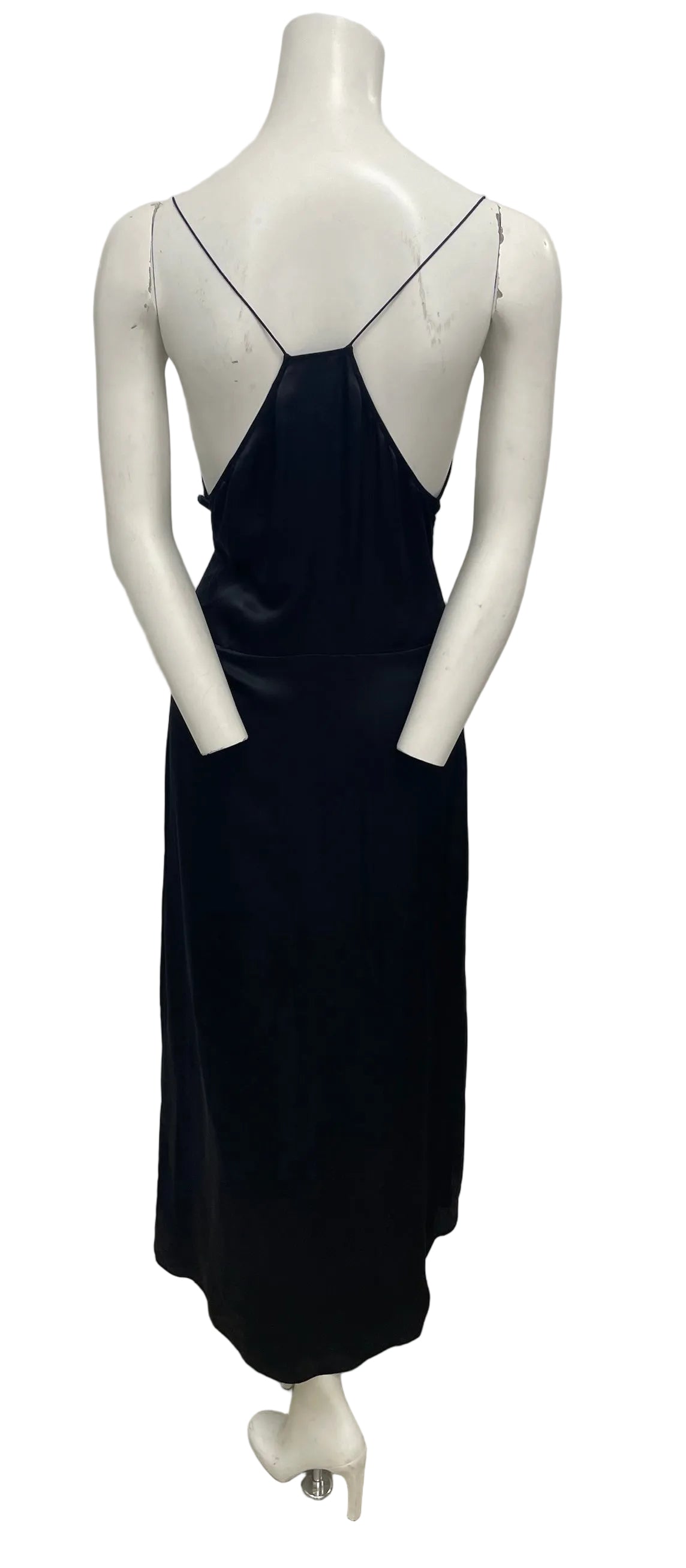 Brand New Iro Black Silk Slip Dress Size 36
