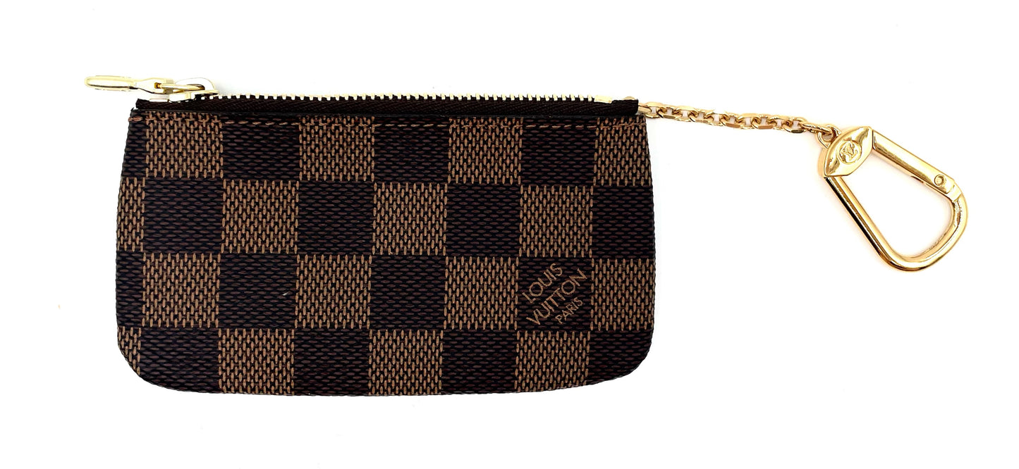 Brand New Louis Vuitton Damier Ebene Key Pouch