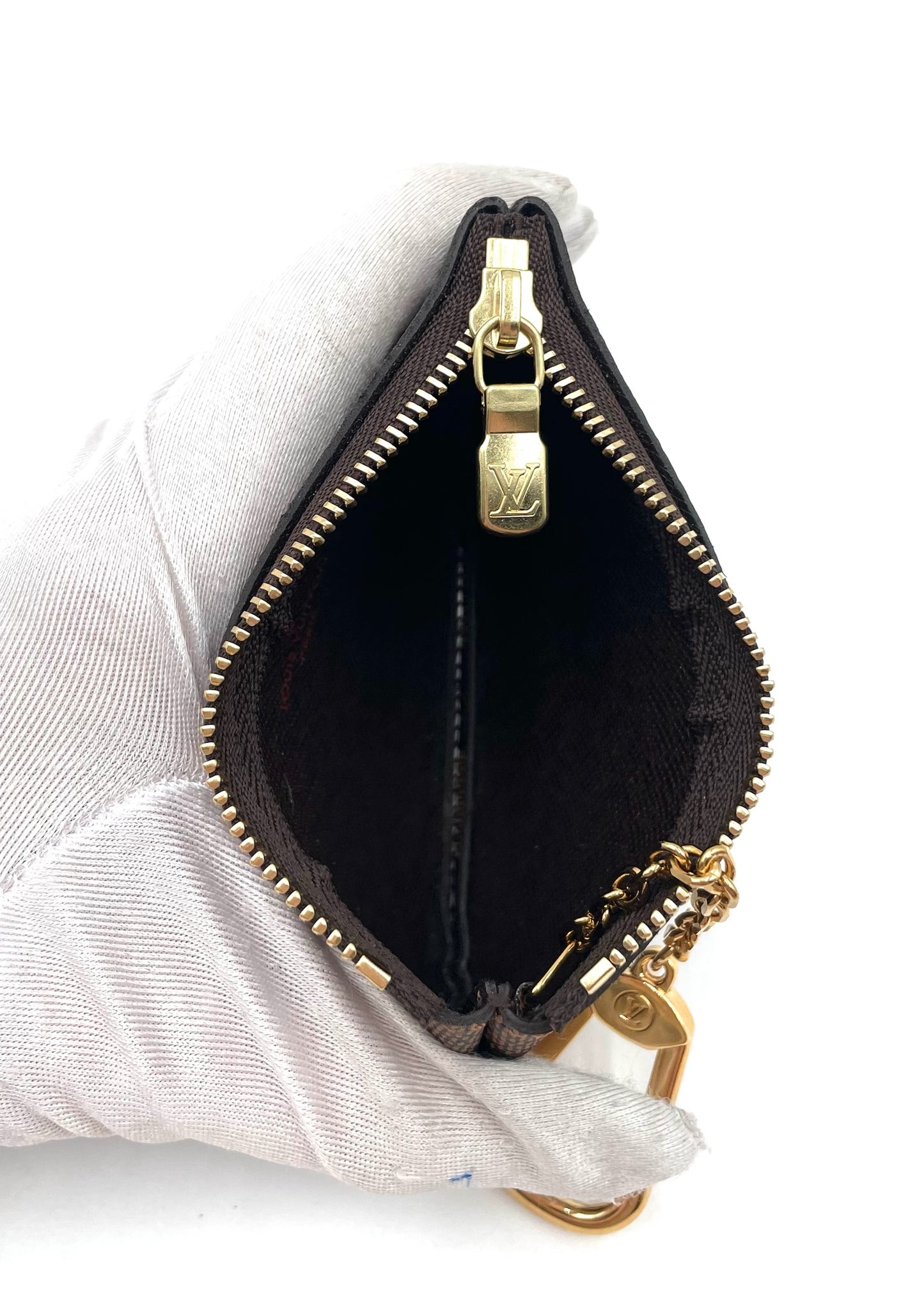 Brand New Louis Vuitton Damier Ebene Key Pouch