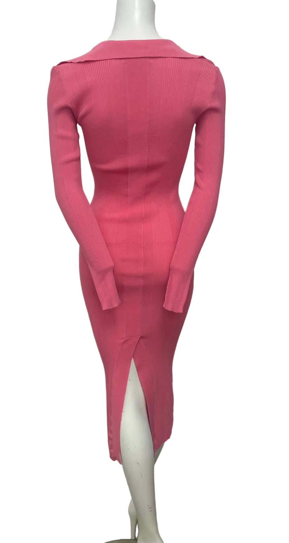 Brand New Remain By Birger Christensen Pink Ribbed Dress Size 4