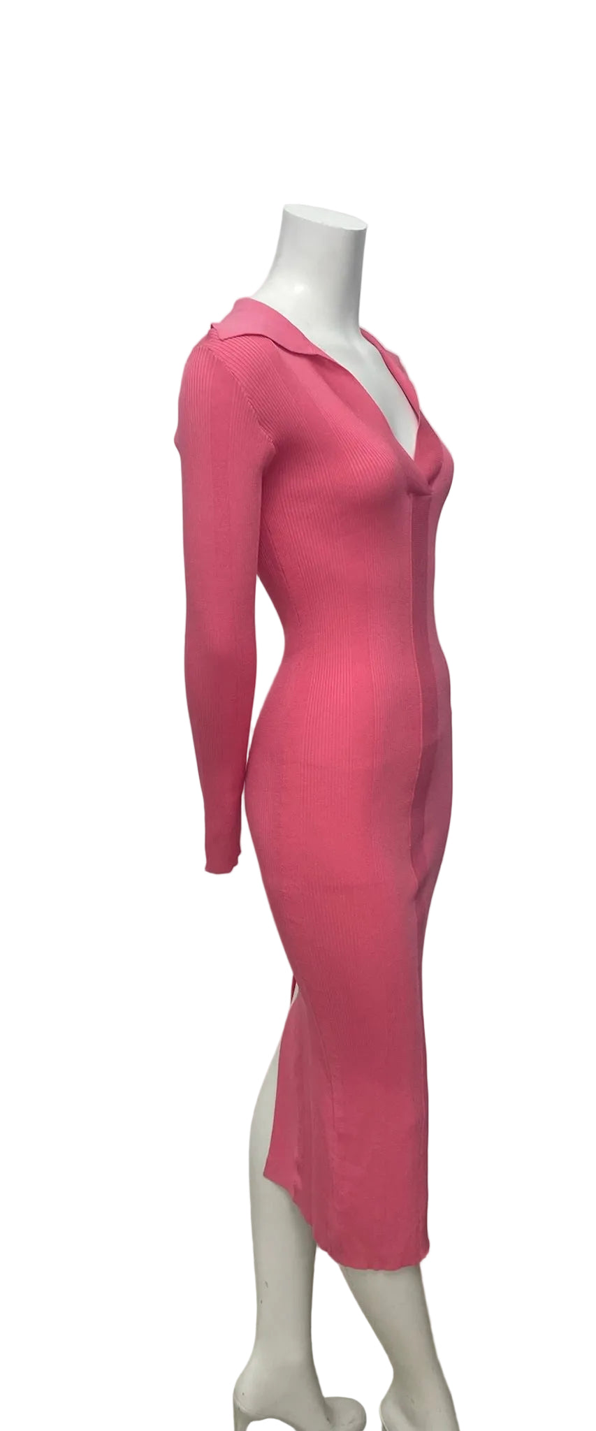 Brand New Remain By Birger Christensen Pink Ribbed Dress Size 4