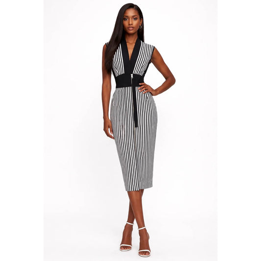 Brand New Untld B/W Scuba Dress Size 10