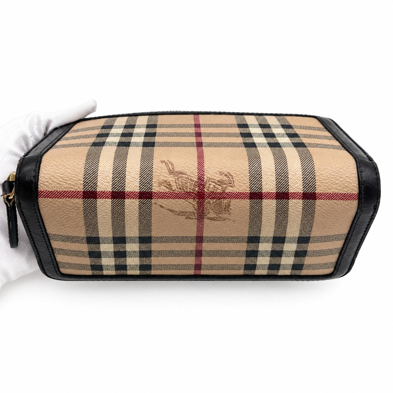 Burberry Check Zip-Around Continental Wallet