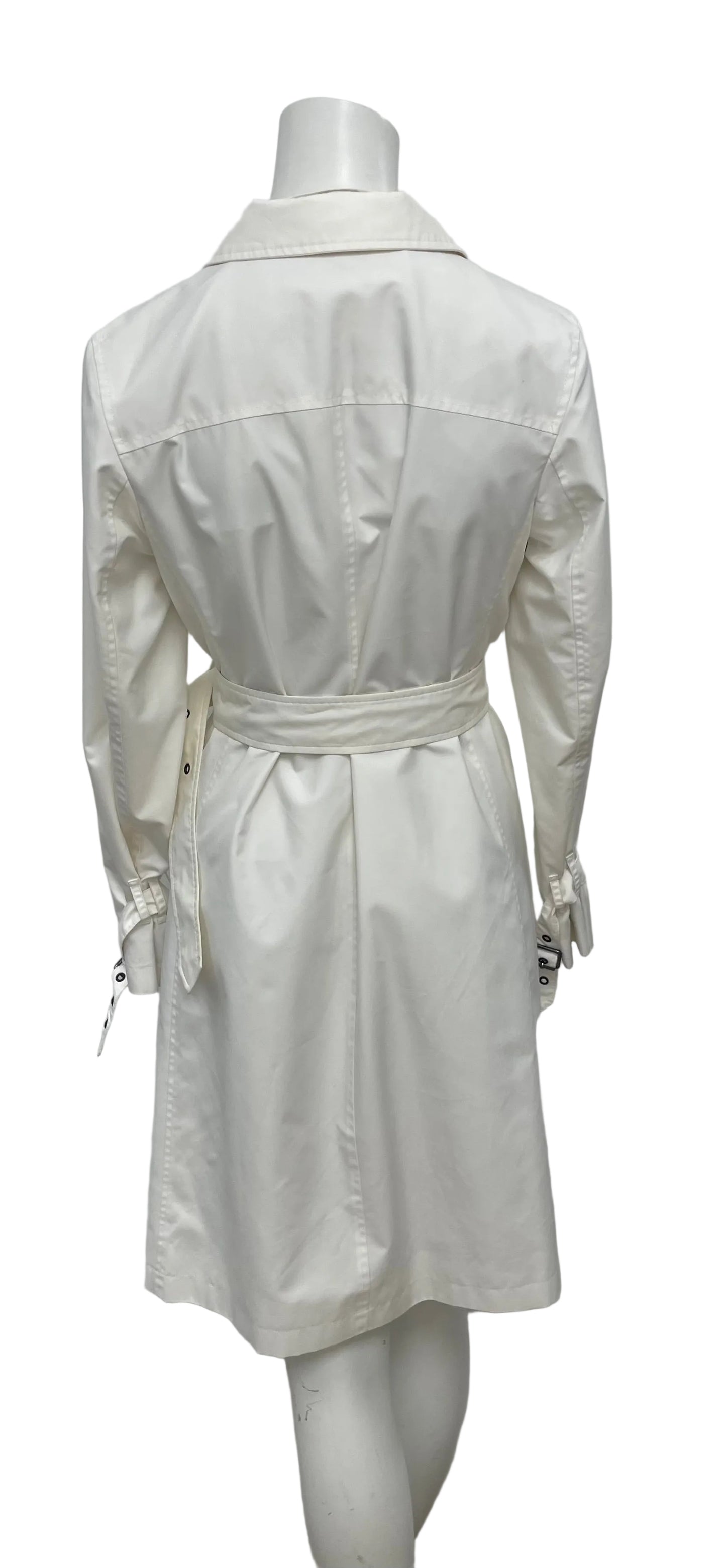 Burberry Ivory Trench Coat Size 4