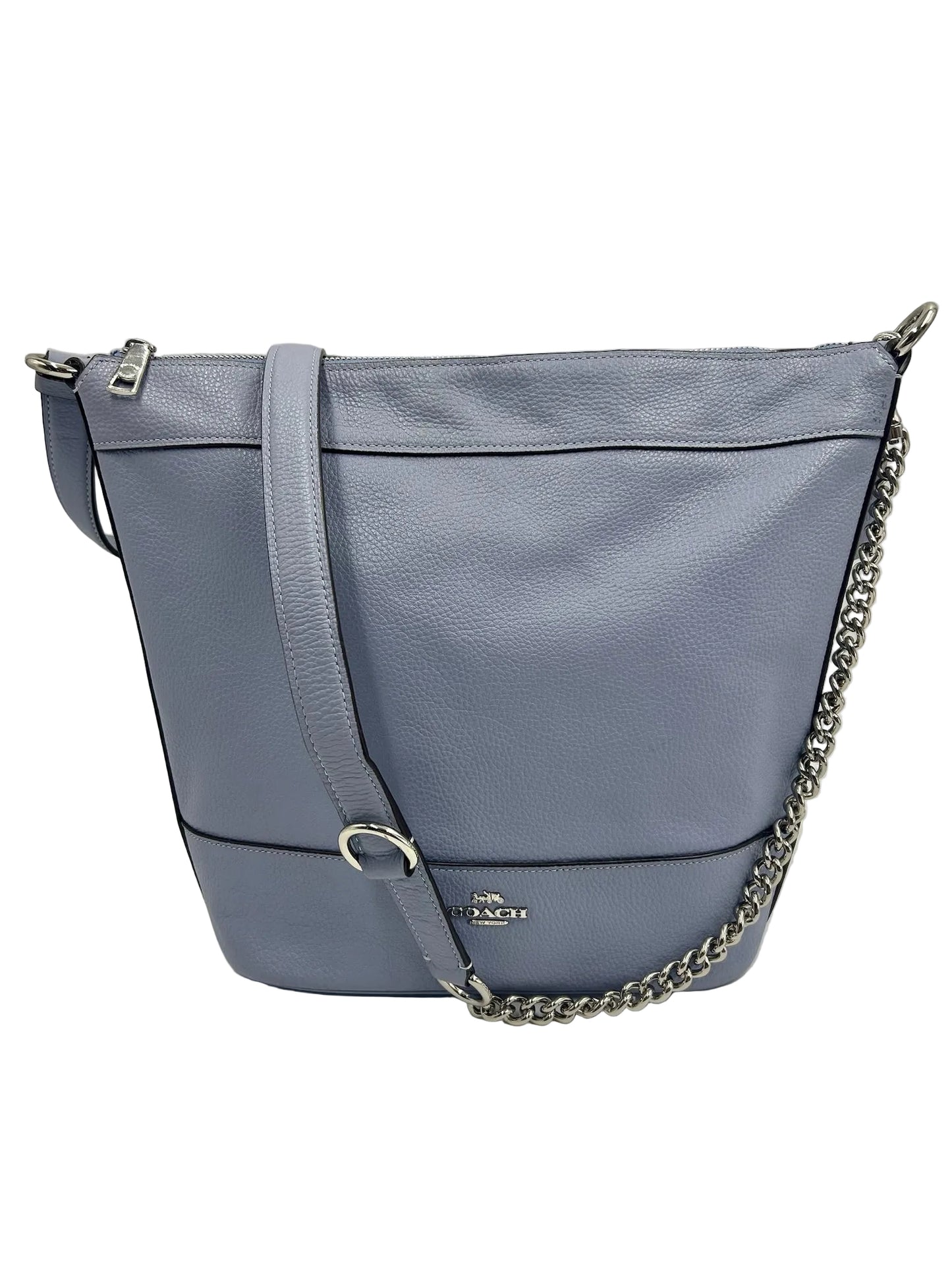 Coach Blue Paxton Duffle Leather Crossbody Bag