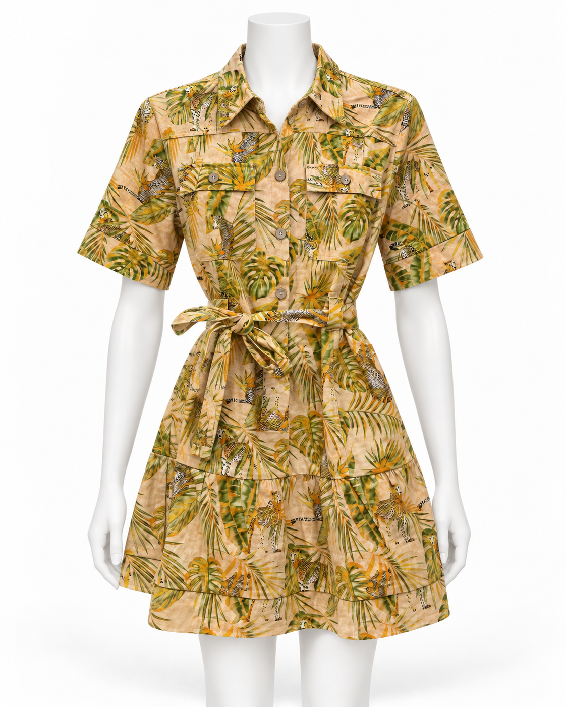 Desigual Safari Shirt Dress Size 34 Size M