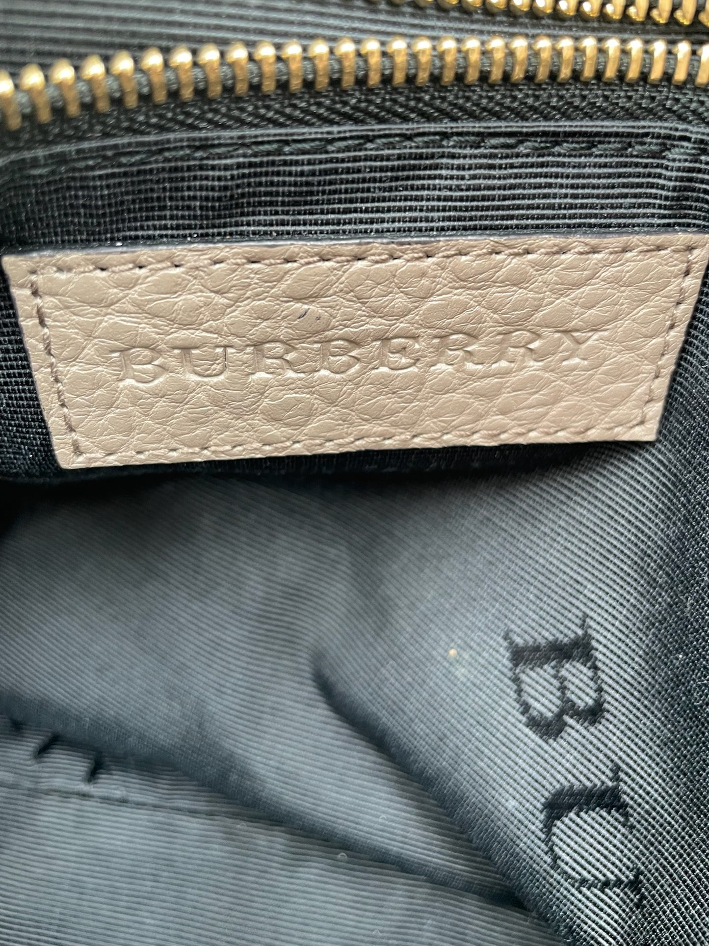Burberry Taupe Grey Handbag