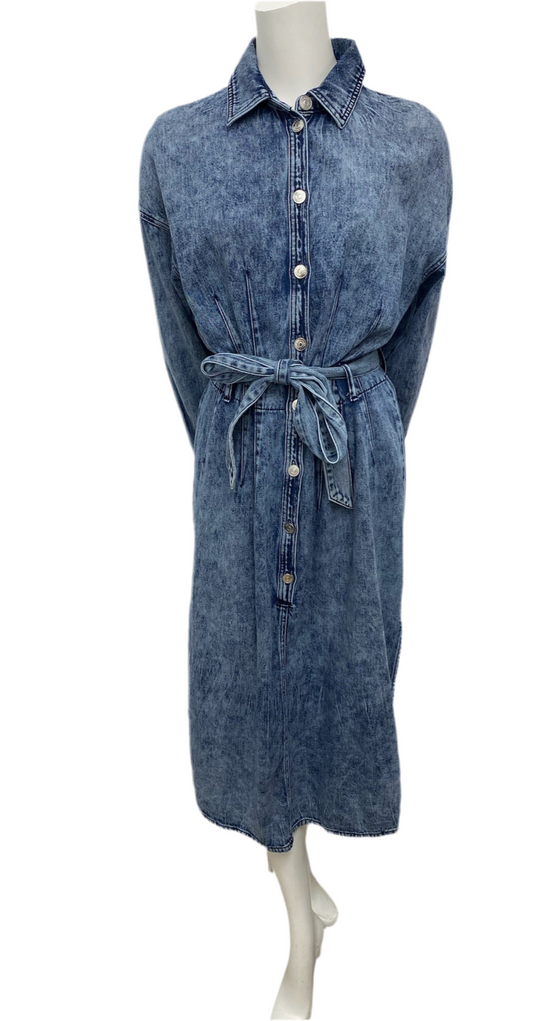 Brand New Armani Exchange Blue Denim Dress Size 6