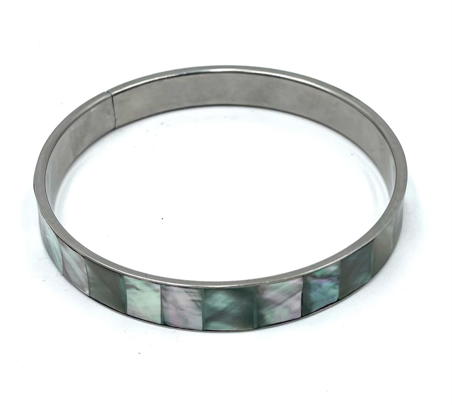 Silver Abalone Shell Bracelet
