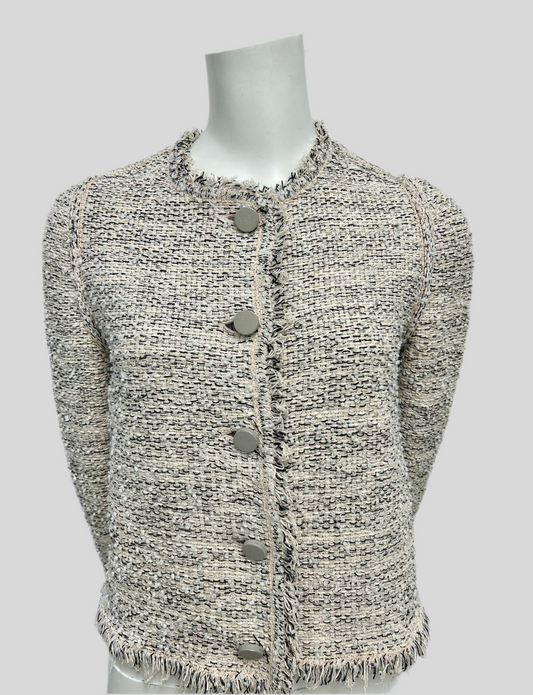 Balenciaga Pink Tweed Blazer Size 36