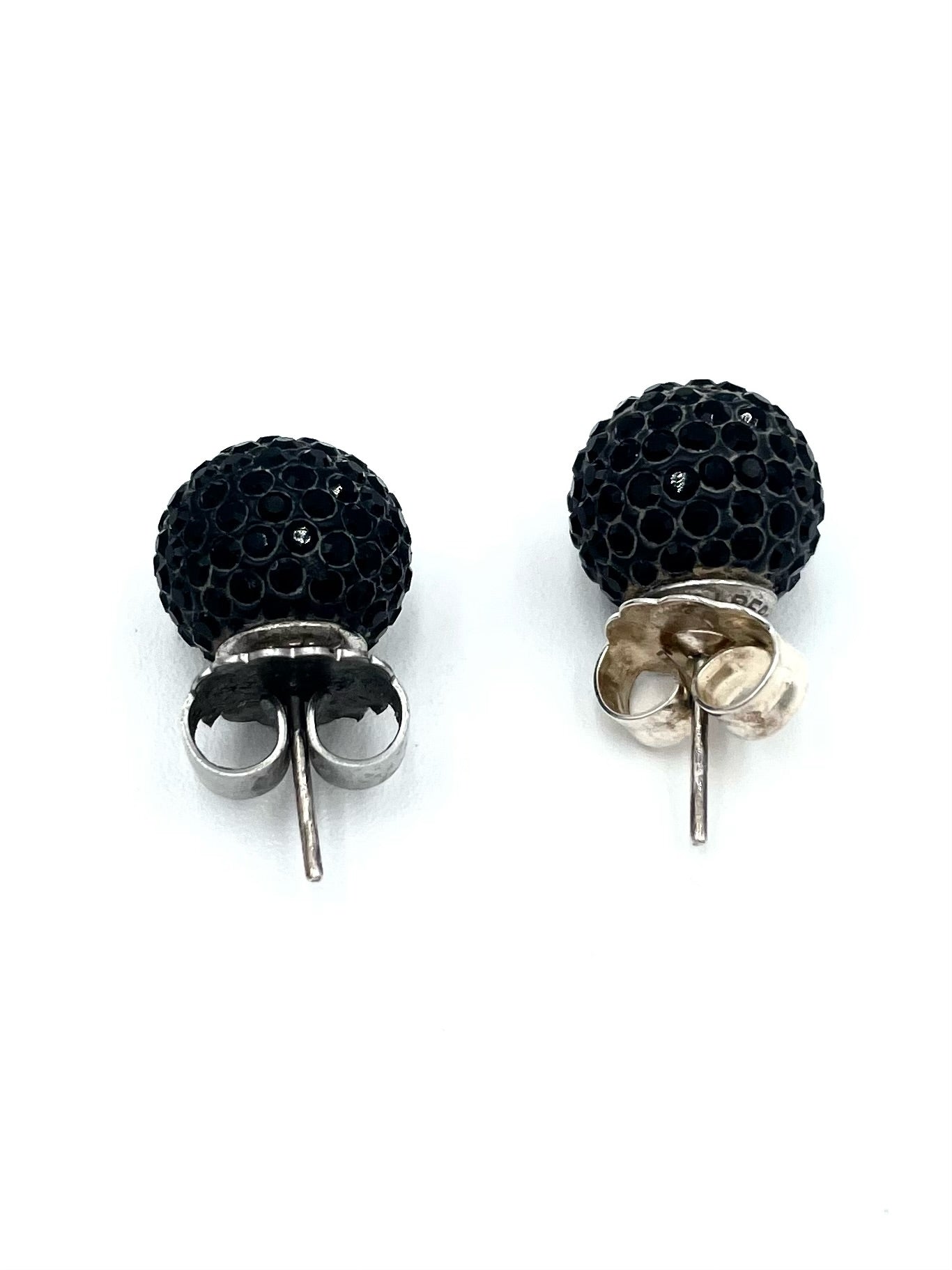 Hillberg & Berk Black Sparkling Ball Earring