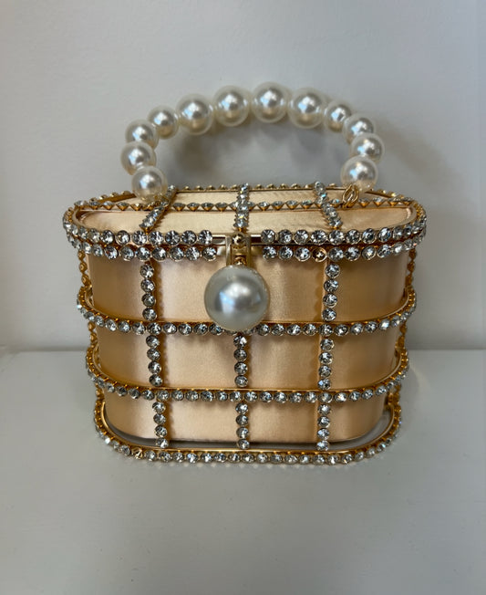 Gold Cage Rental Clutch