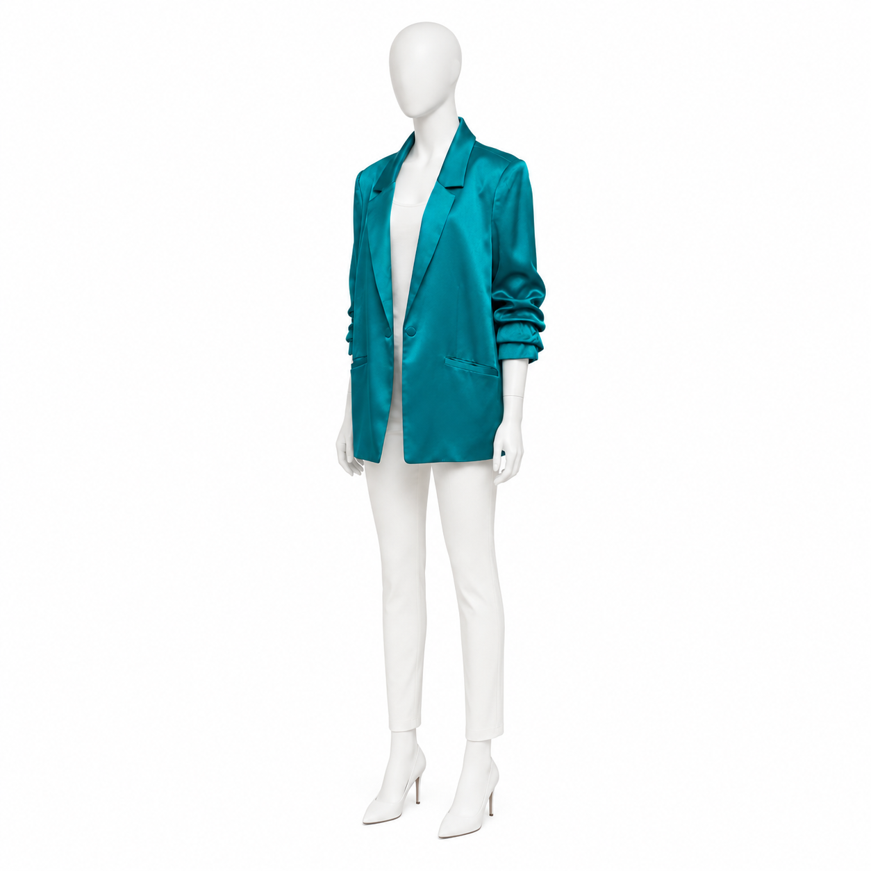 Cinq A Sept Teal Blazer Size 14