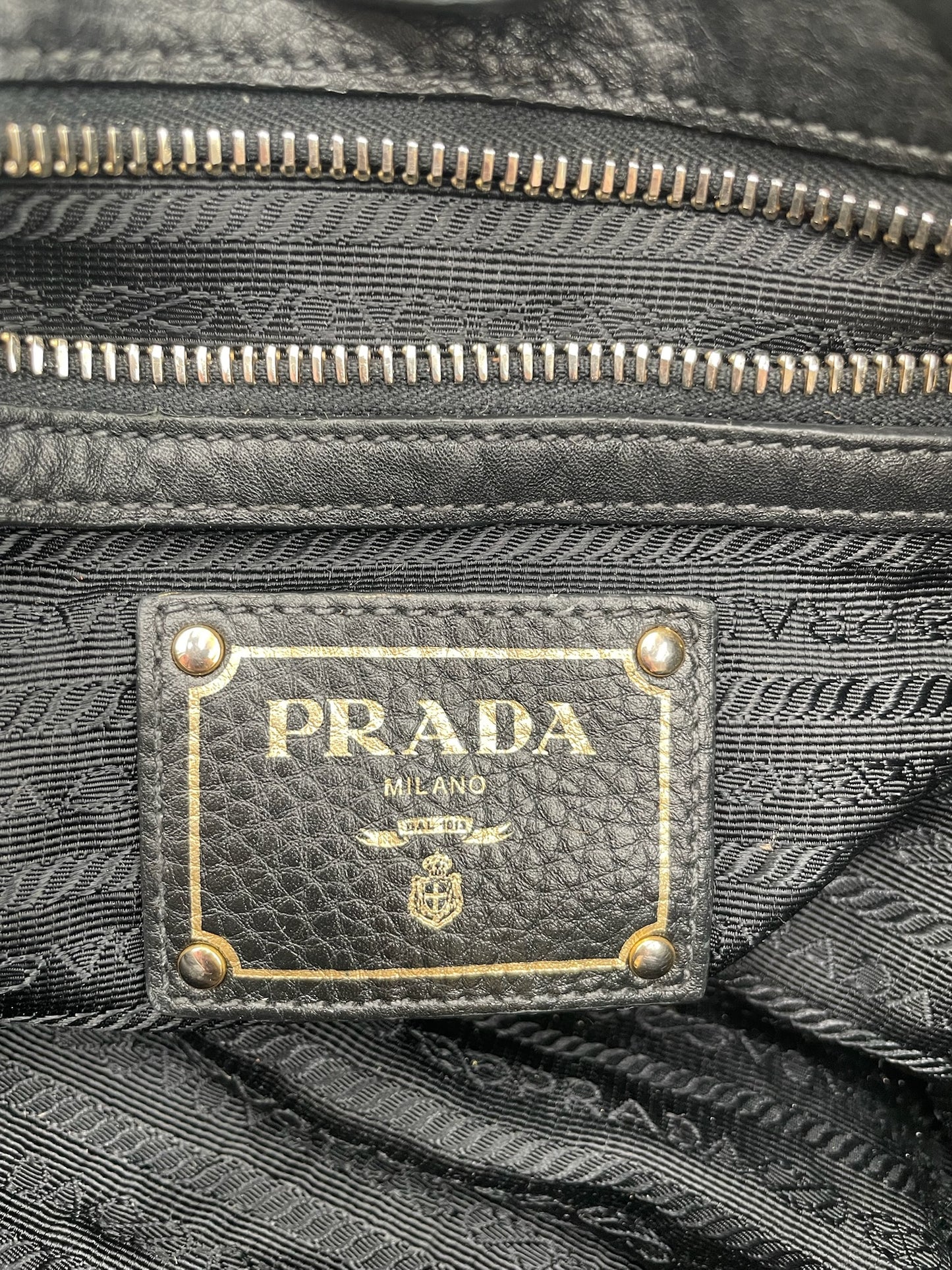 Prada Tessuto Nylon Black 2 Way Bag
