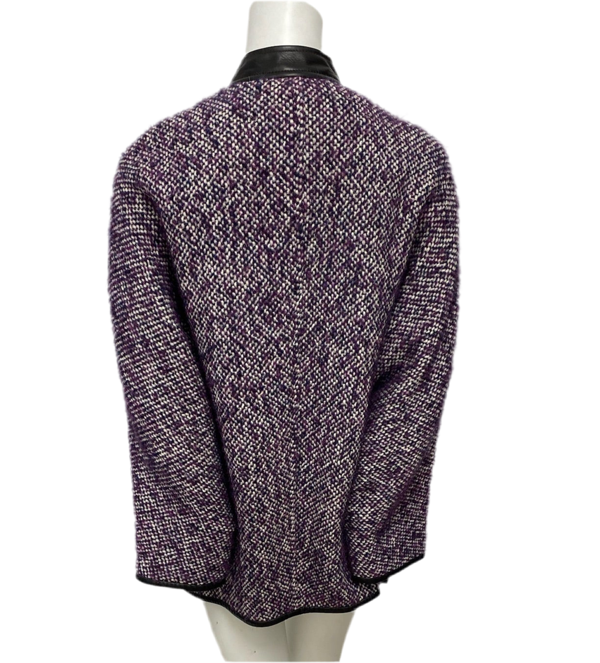Coach Purple Wool Cape Jacket Size M