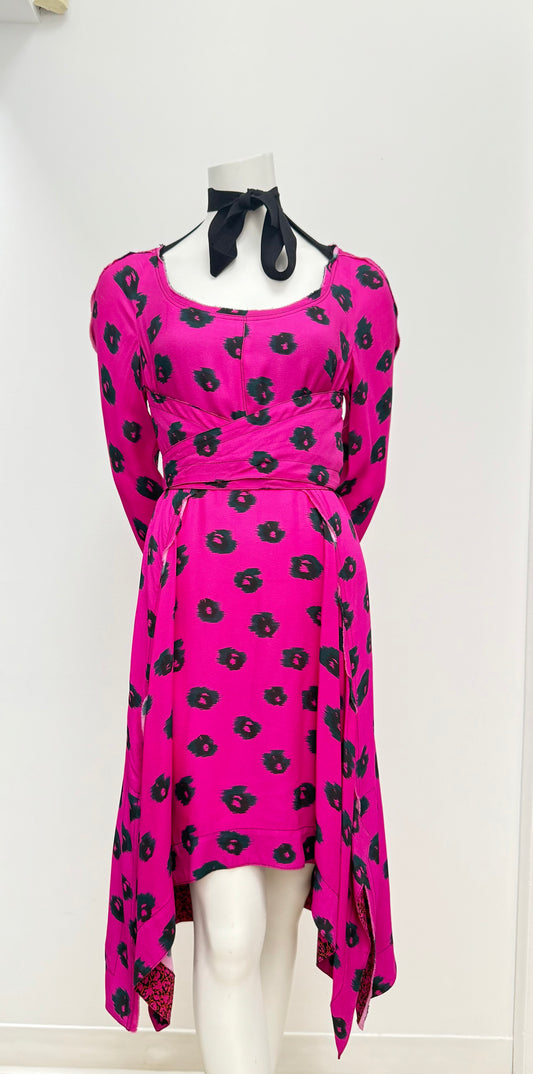 Brand New Proenza Schouler Pink Animal Print Dress Size 4
