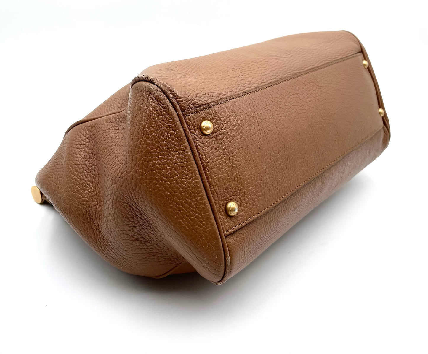Dolce & Gabanna Caramel Large Miss Sicily Top Handle Bag
