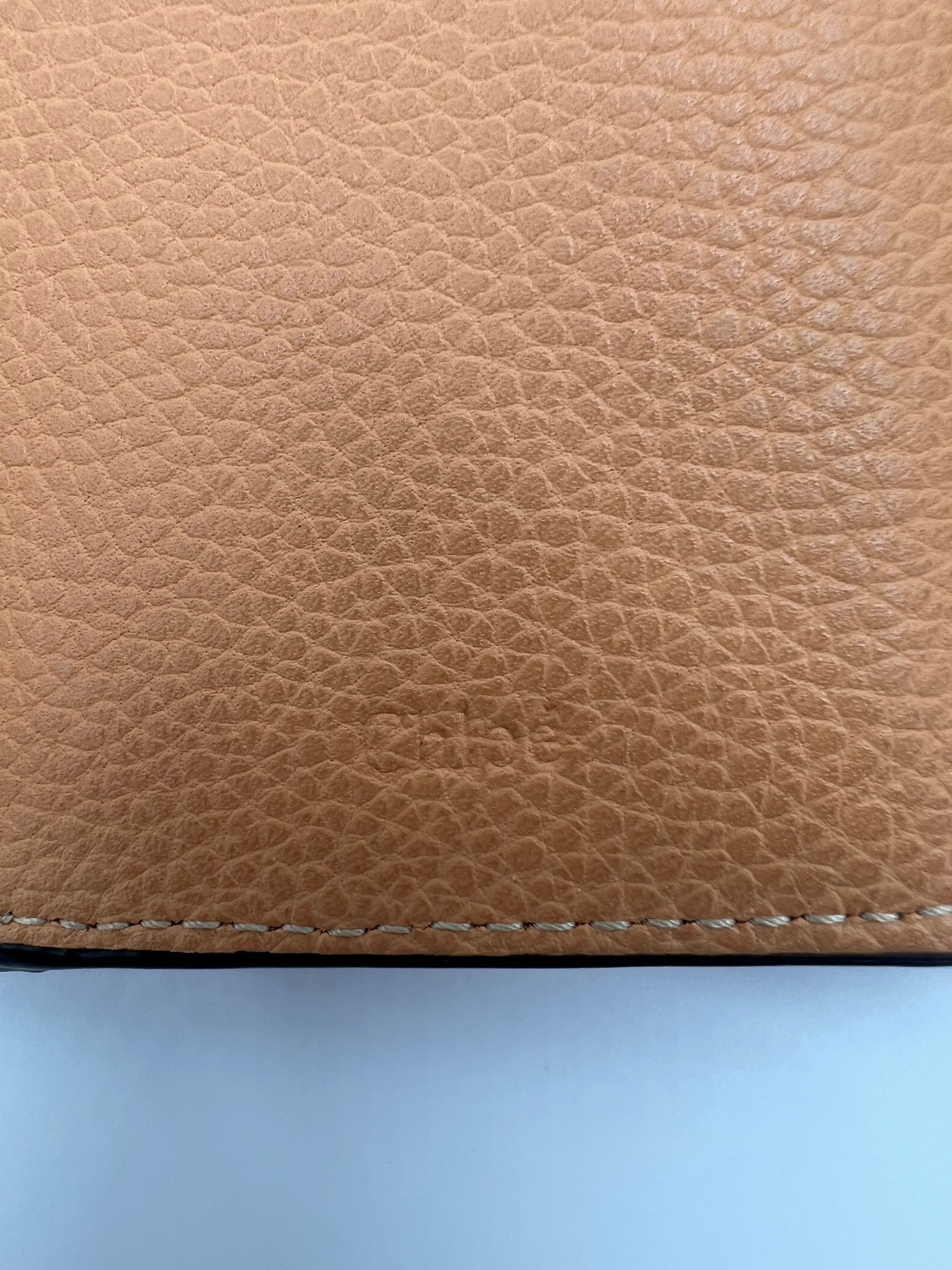 Chloe Darryl Peach Trifold Leather Wallet