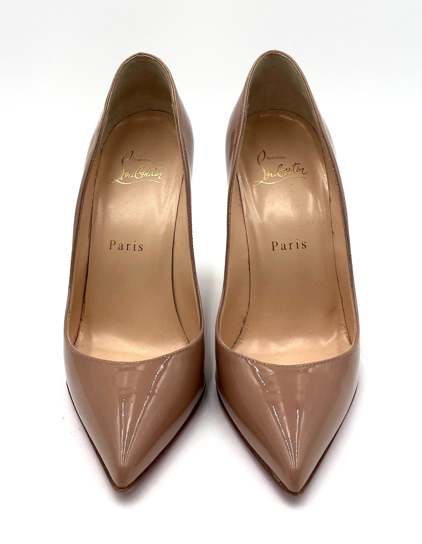 Christian Louboutin Nude Pigalle 100 Pump Size 36.5