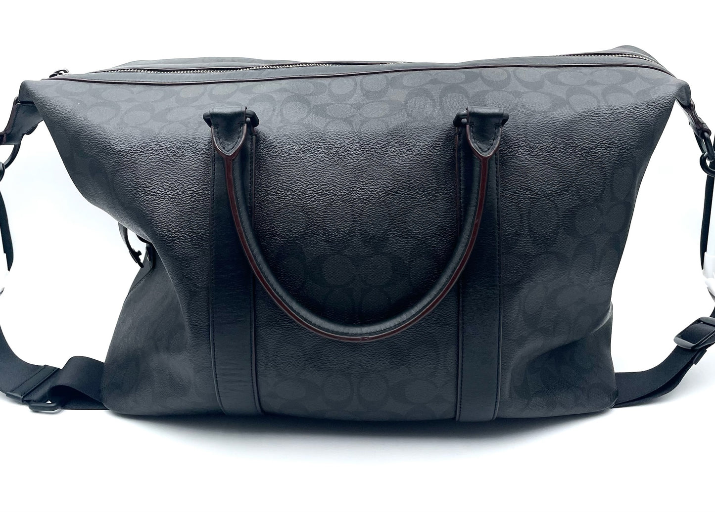 Coach Black Monogram Trekker 52 Weekender Bag