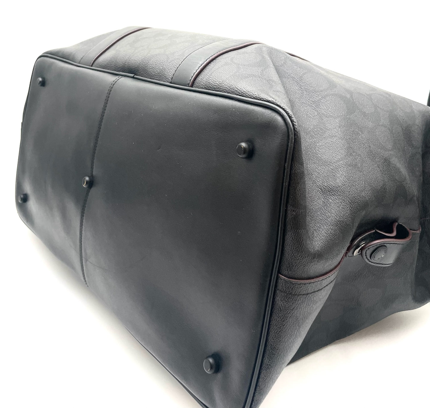 Coach Black Monogram Trekker 52 Weekender Bag