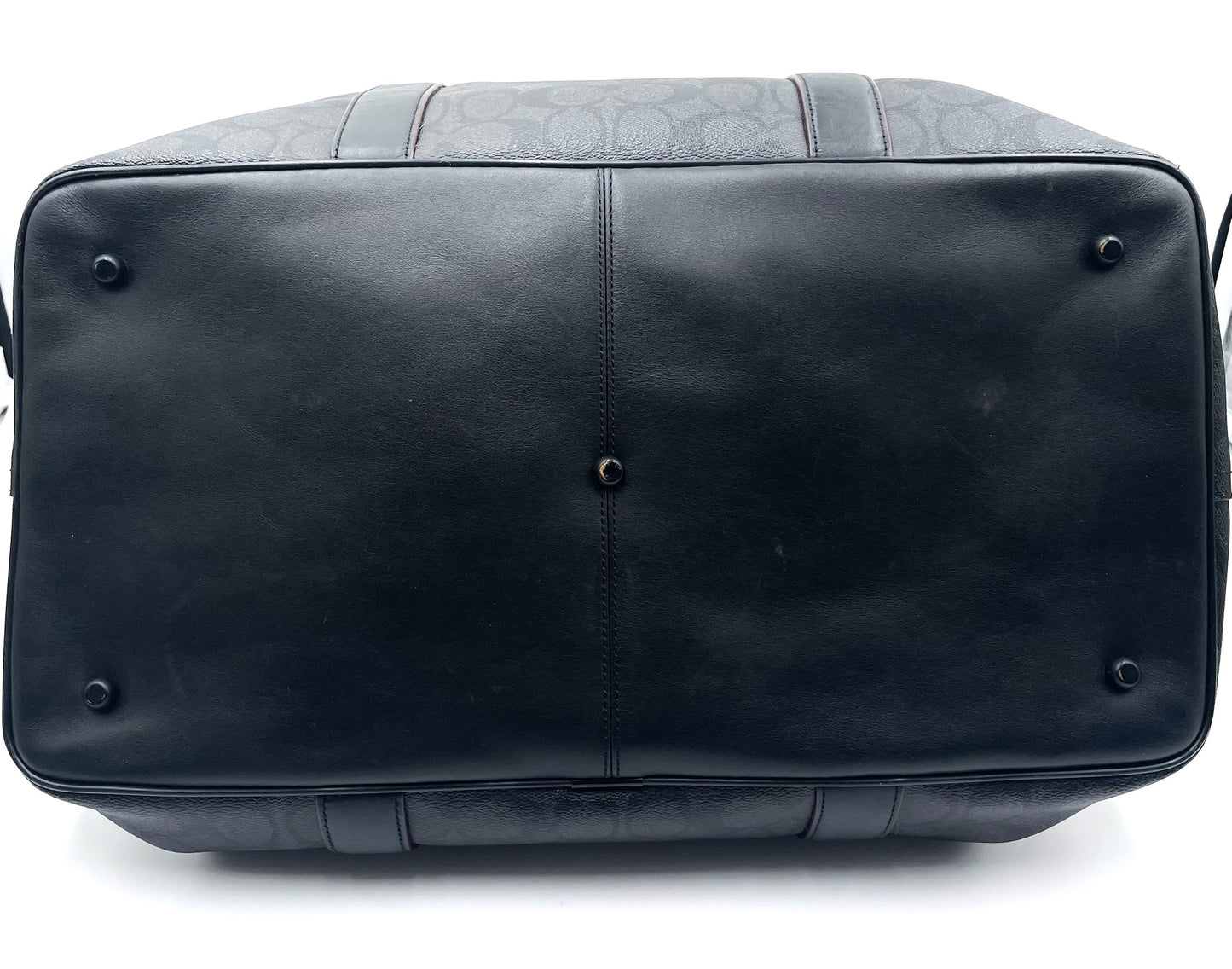 Coach Black Monogram Trekker 52 Weekender Bag