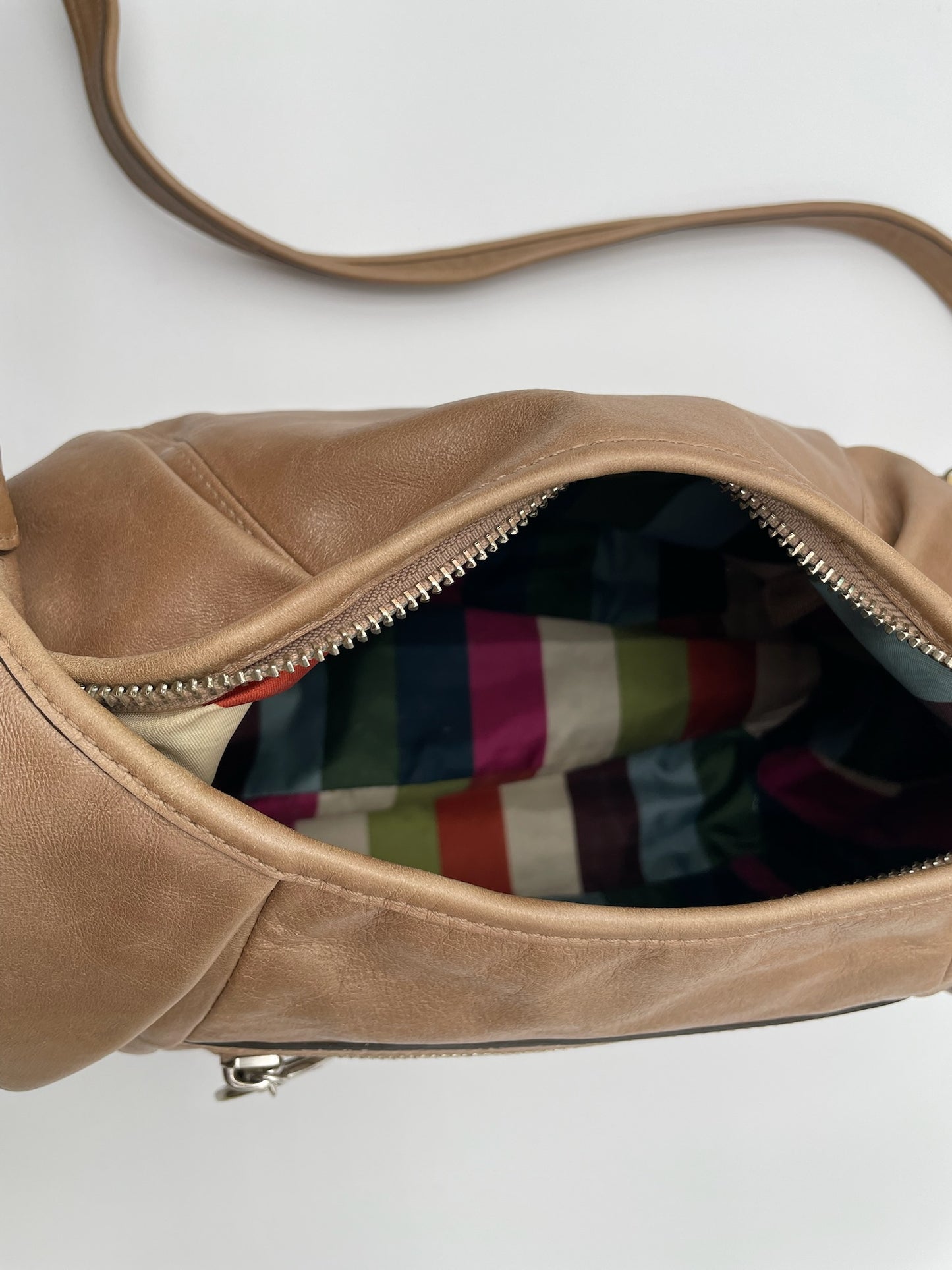 Coach Brown Poppy Leather Hobo Convertibel Bag