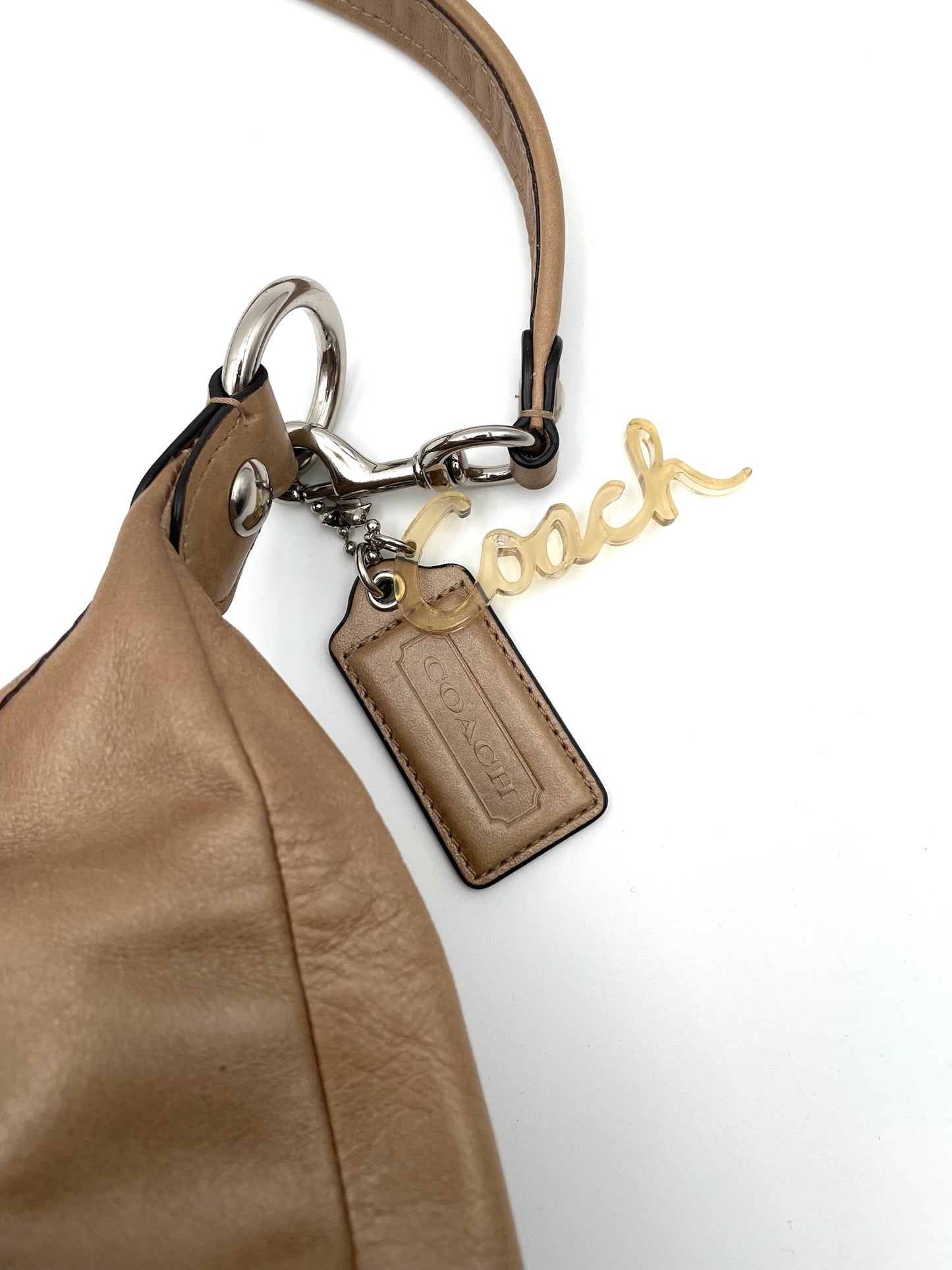 Coach Brown Poppy Leather Hobo Convertibel Bag