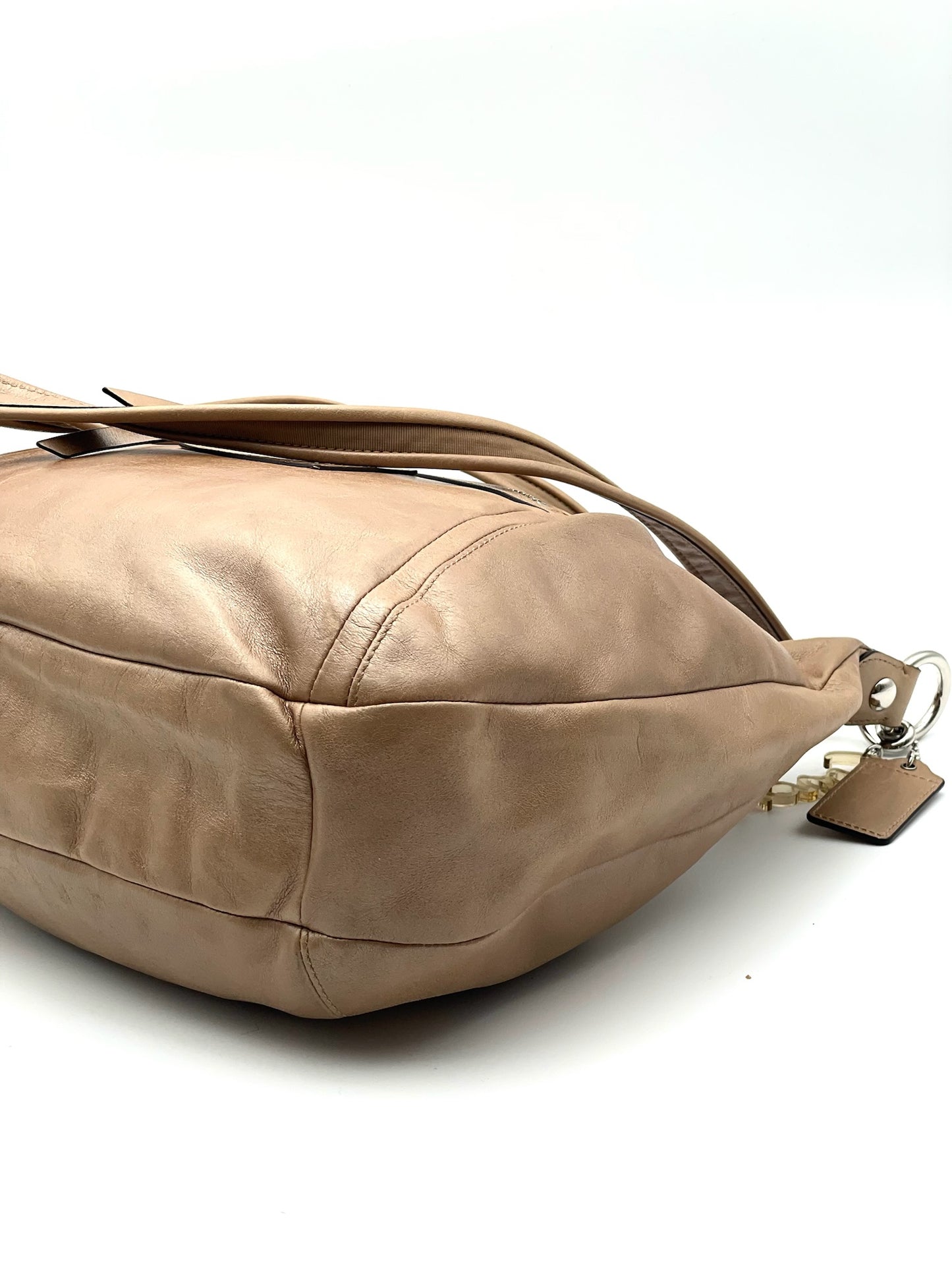Coach Brown Poppy Leather Hobo Convertibel Bag