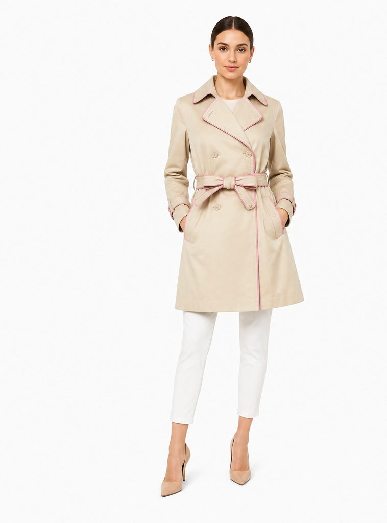 Coach Tan Trench Coat Size S