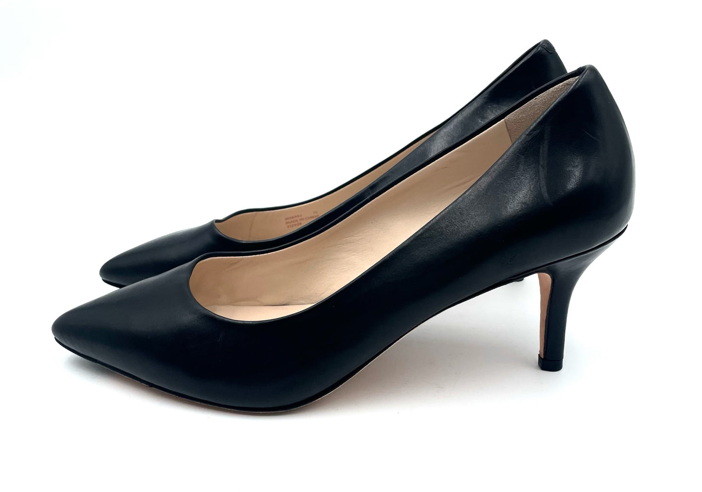 Cole Haan Black Leather Pointed Toe Pumps Size 7.5