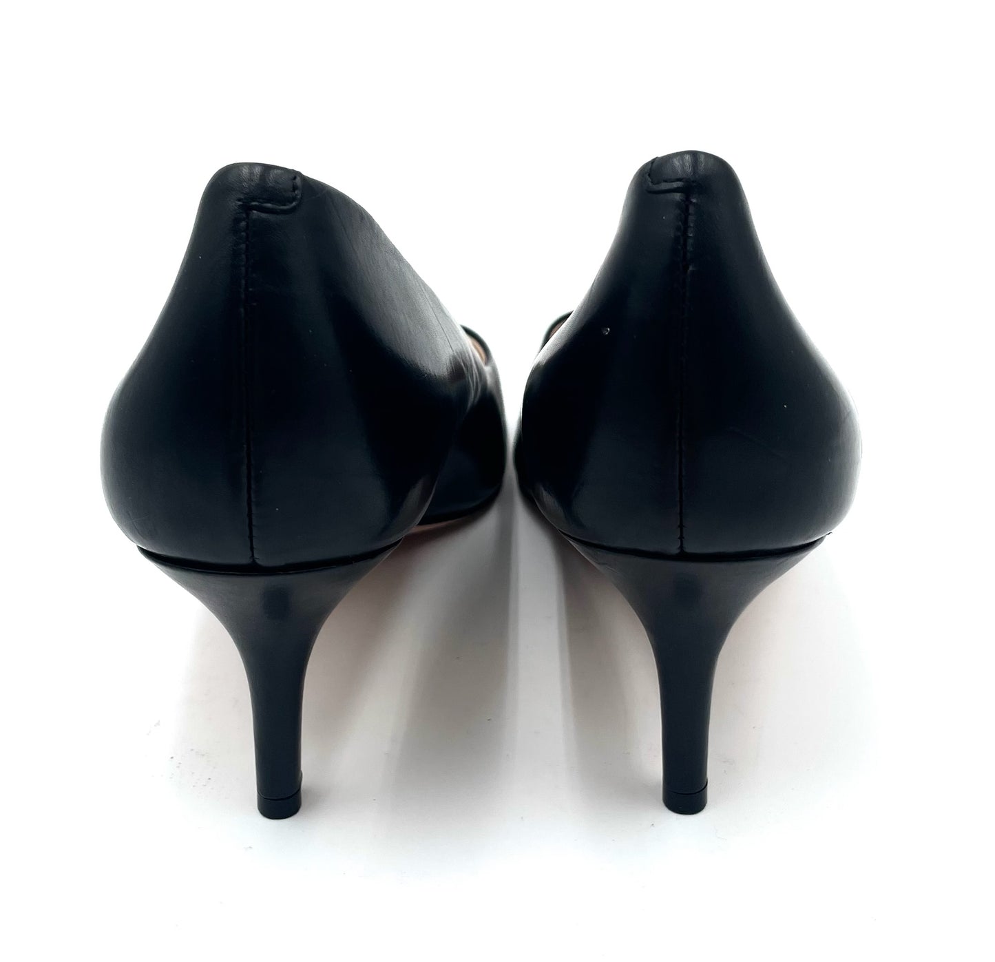 Cole Haan Black Leather Pointed Toe Pumps Size 7.5