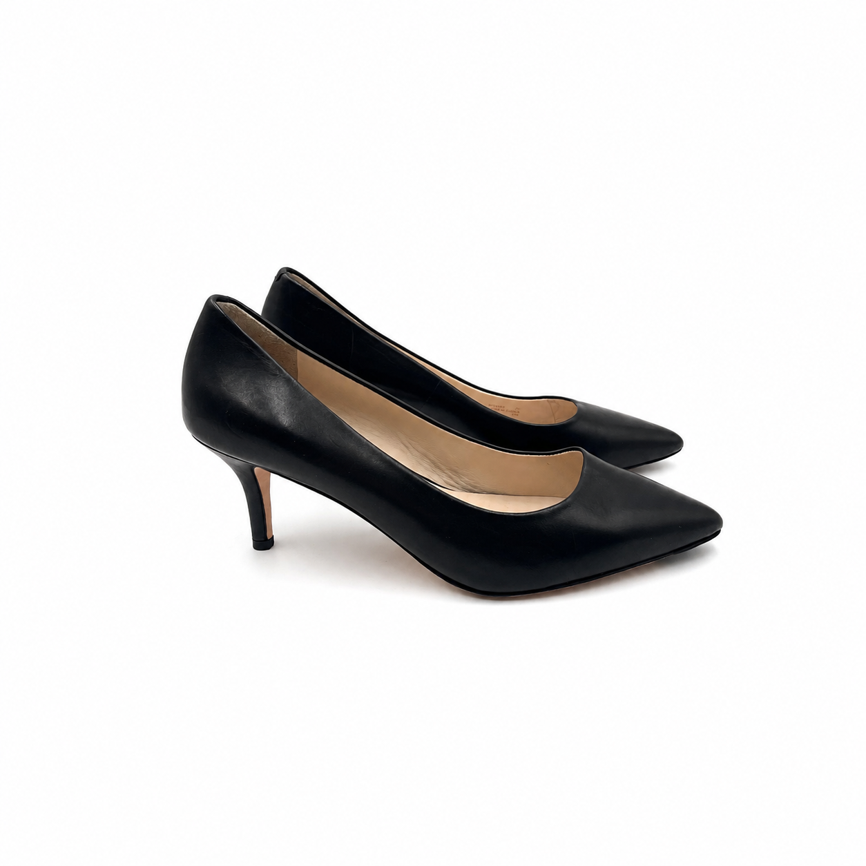 Cole Haan Black Leather Pointed Toe Pumps Size 7.5