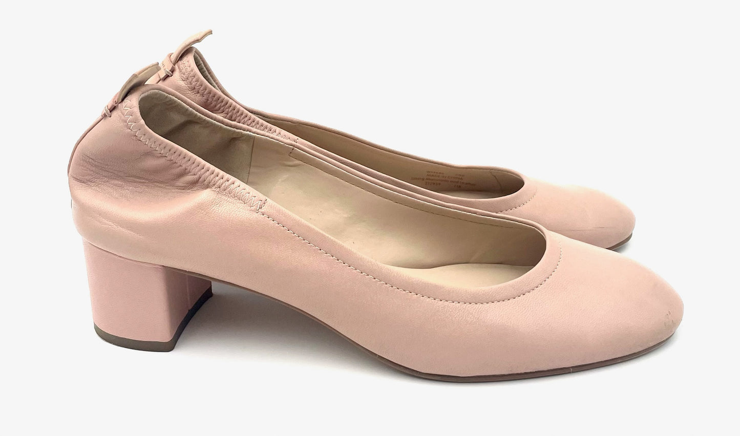 Cole Haan Pink Leather Round Toe Pump Size 7.5