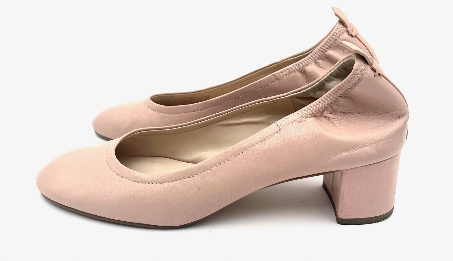Cole Haan Pink Leather Round Toe Pump Size 7.5
