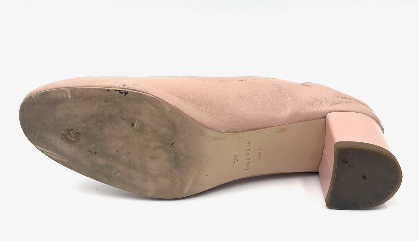 Cole Haan Pink Leather Round Toe Pump Size 7.5