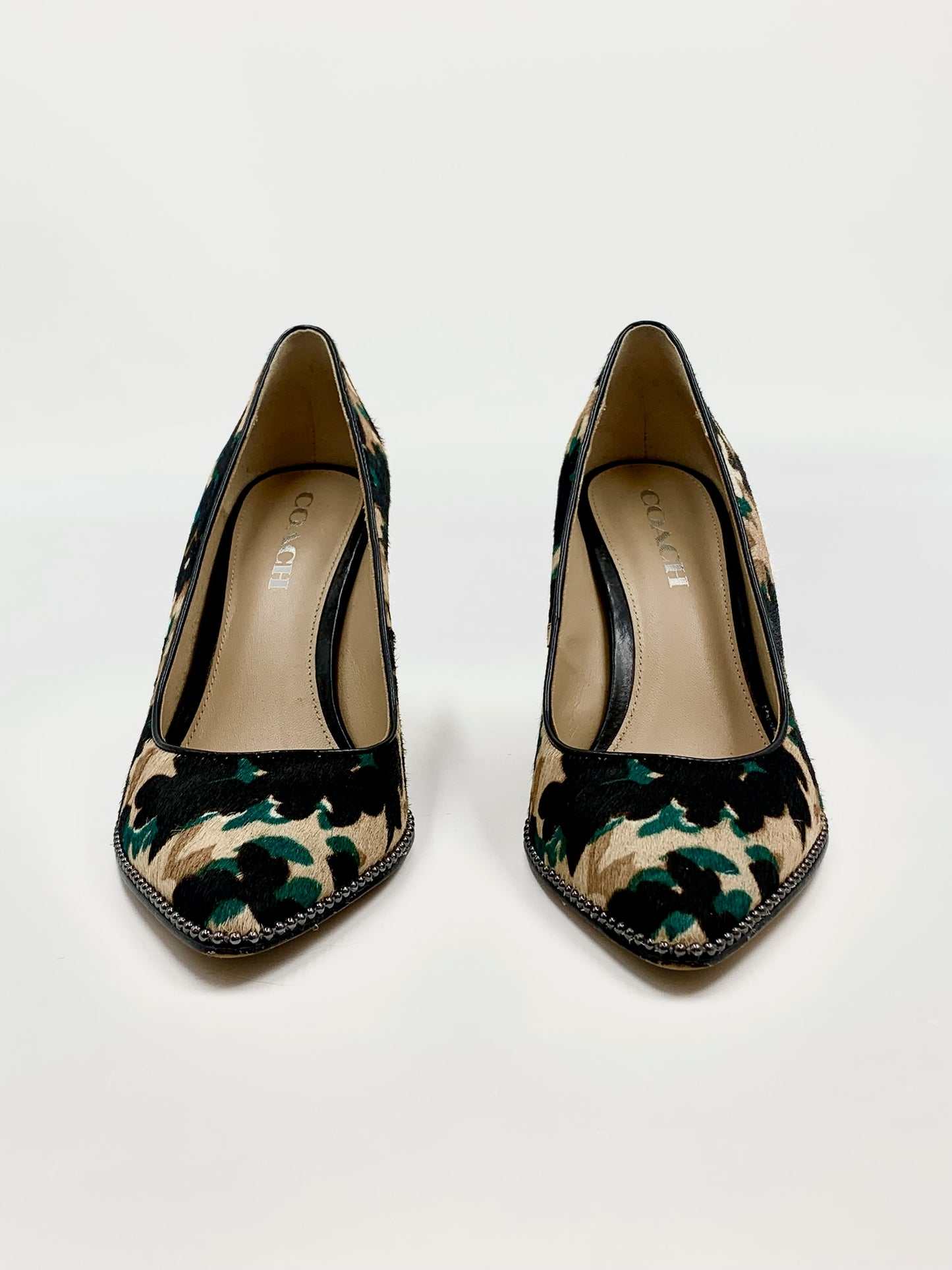 Limited Edition Coach Calf Hair Camo Pumps Size 8.5