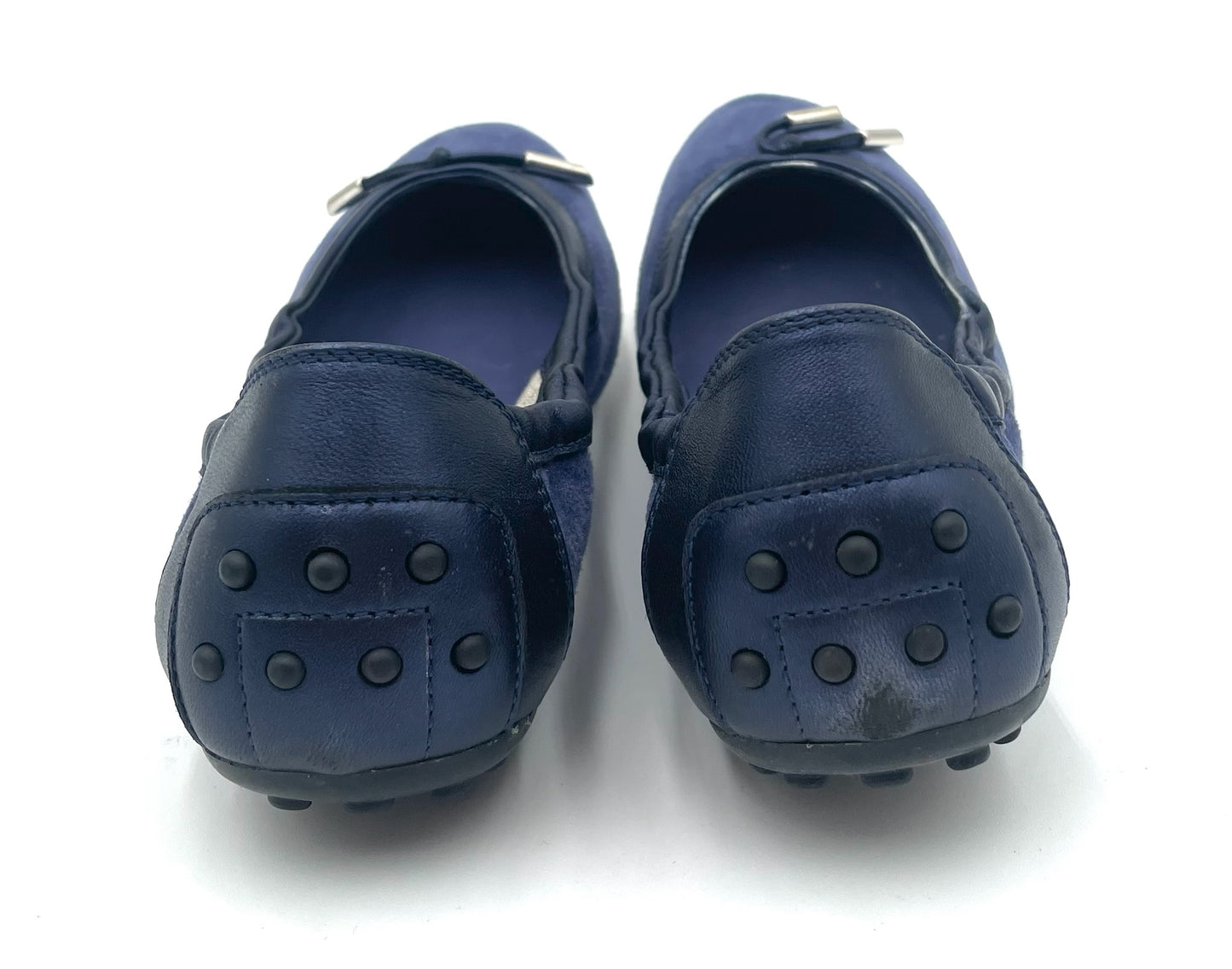 Tod’s Blue Suede Ballerina Flats Size 38