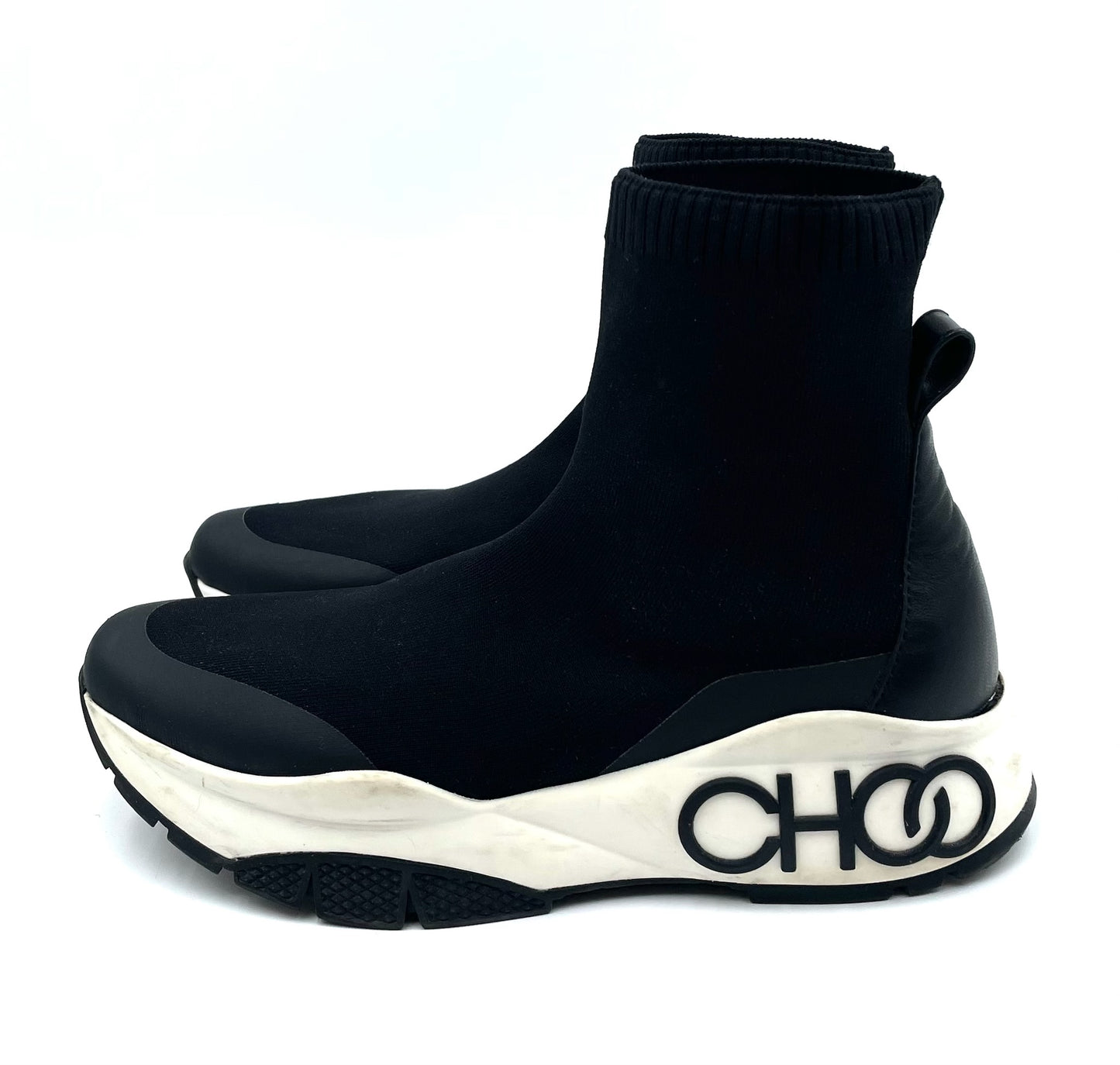 Jimmy Choo Landon Black Sock Boots Size 9