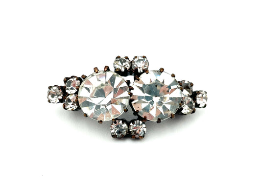 Vintage Clear Rhinestone Brooch