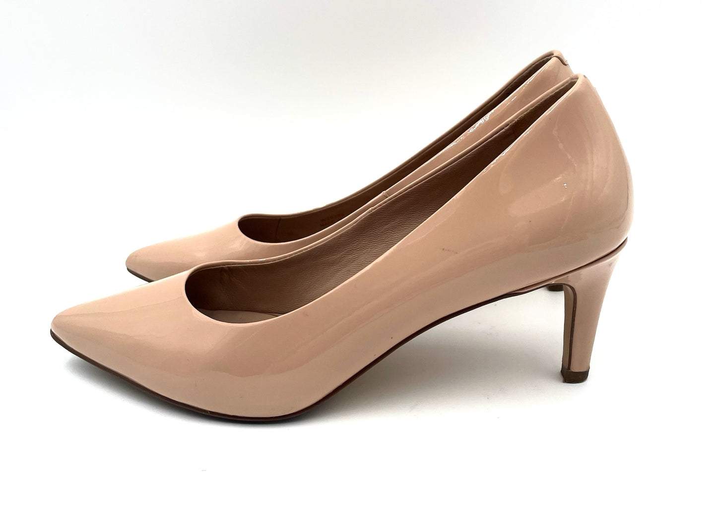 Cole Haan Nude Patent Leather Pointed Toe Pump Size 7.5