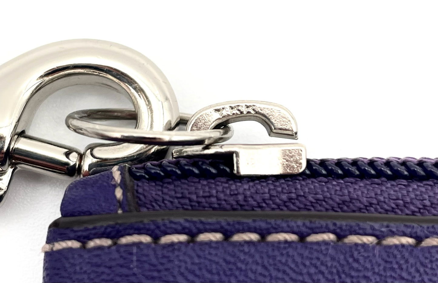 Coach Purple Leather Wristlet
