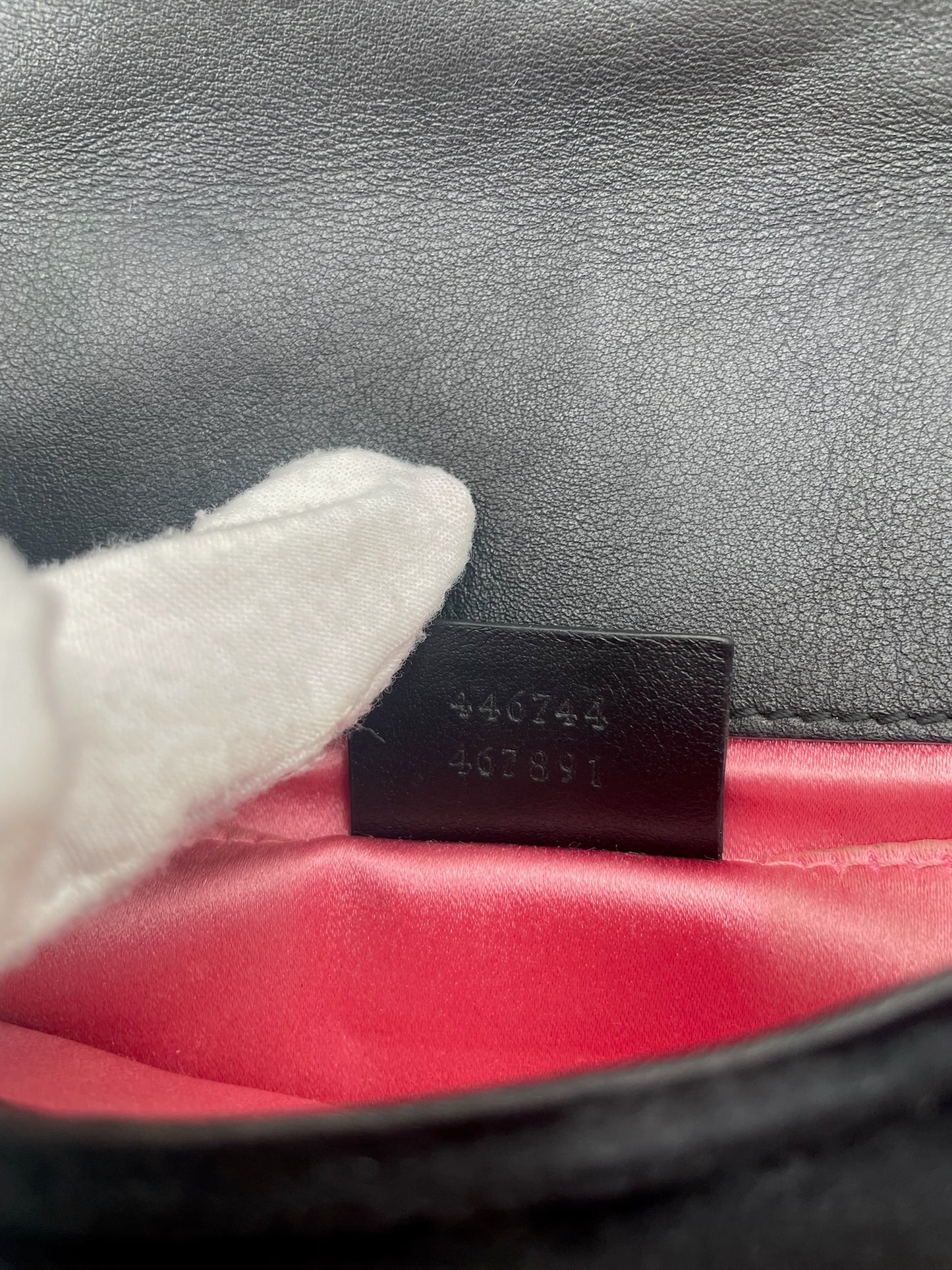 Gucci Marmont Small Black Velvet Bag