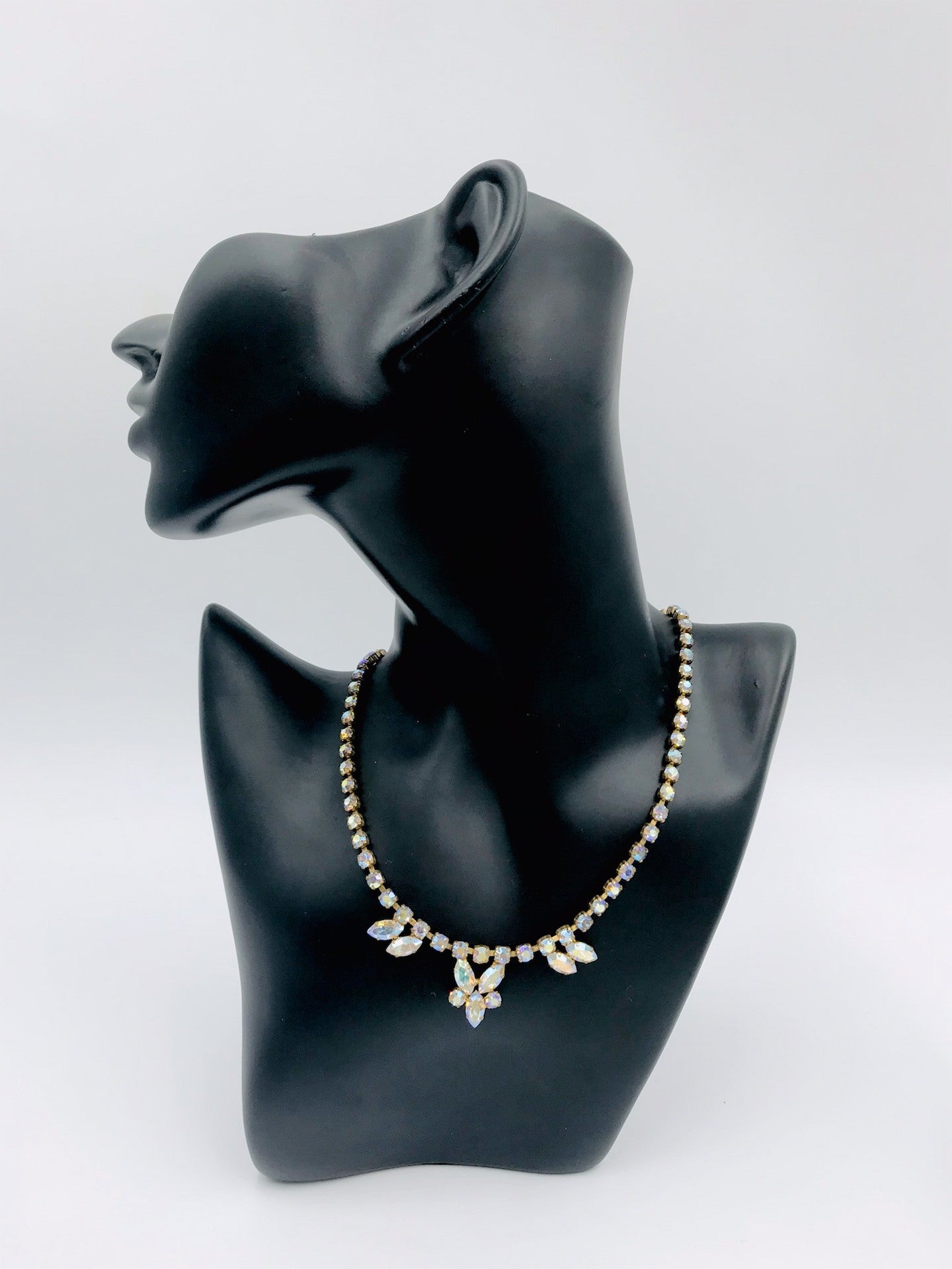 Vintage 1960s Aurora Borealis Diamanté Necklace