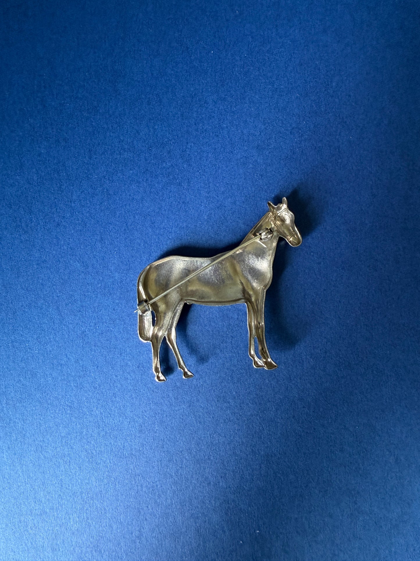 Vintage Sterling Horse Brooch