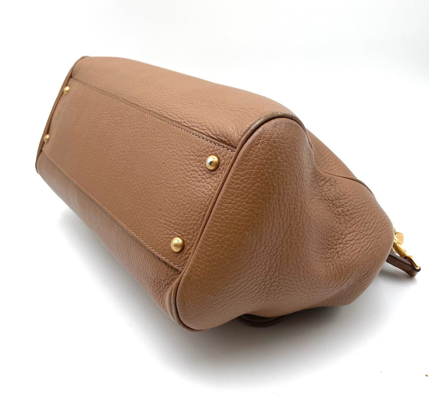 Dolce & Gabanna Caramel Large Miss Sicily Top Handle Bag