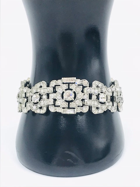 Vintage 1950s Rhinestone Bracelet