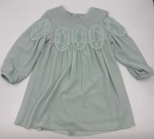 Chloe Kids Mint Green Crepe Dress Size 5