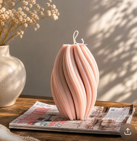 Decorative Swirl Candles (2 Scents)